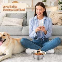 Zhehao stainless steel dog bowl, easy to clean and maintain