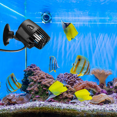 Zhengmy aquarium pump side view highlights quiet operation and stable magnetic base