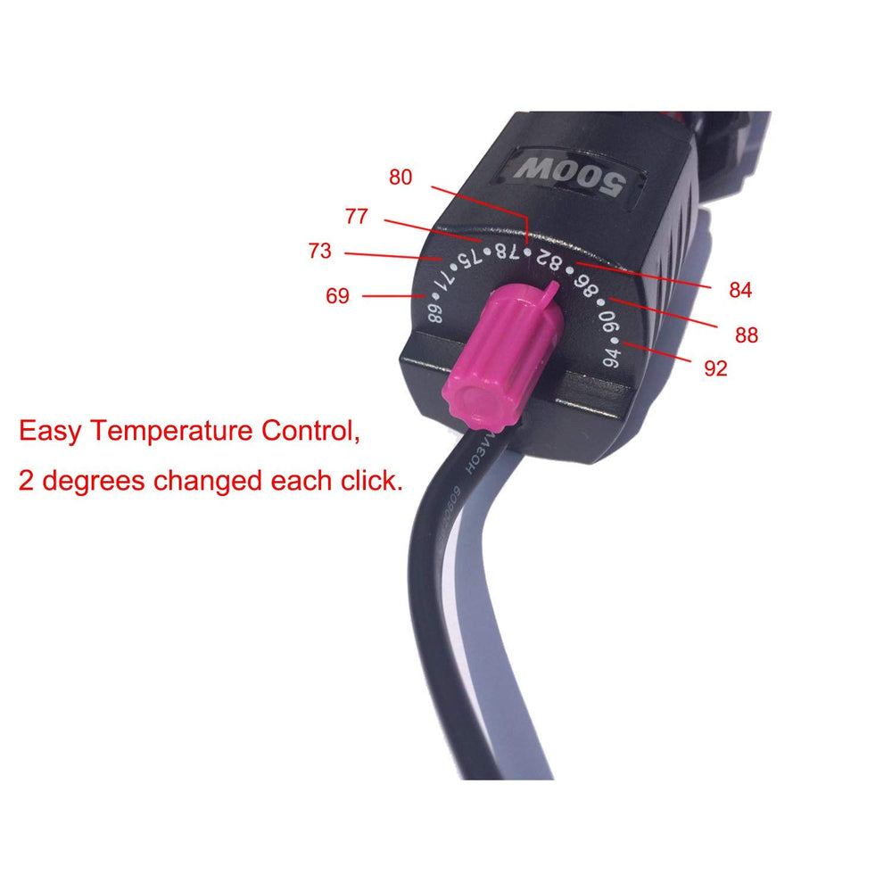 ZHGSERVU aquarium heater 300W waterproof design supports reliable operation in tanks