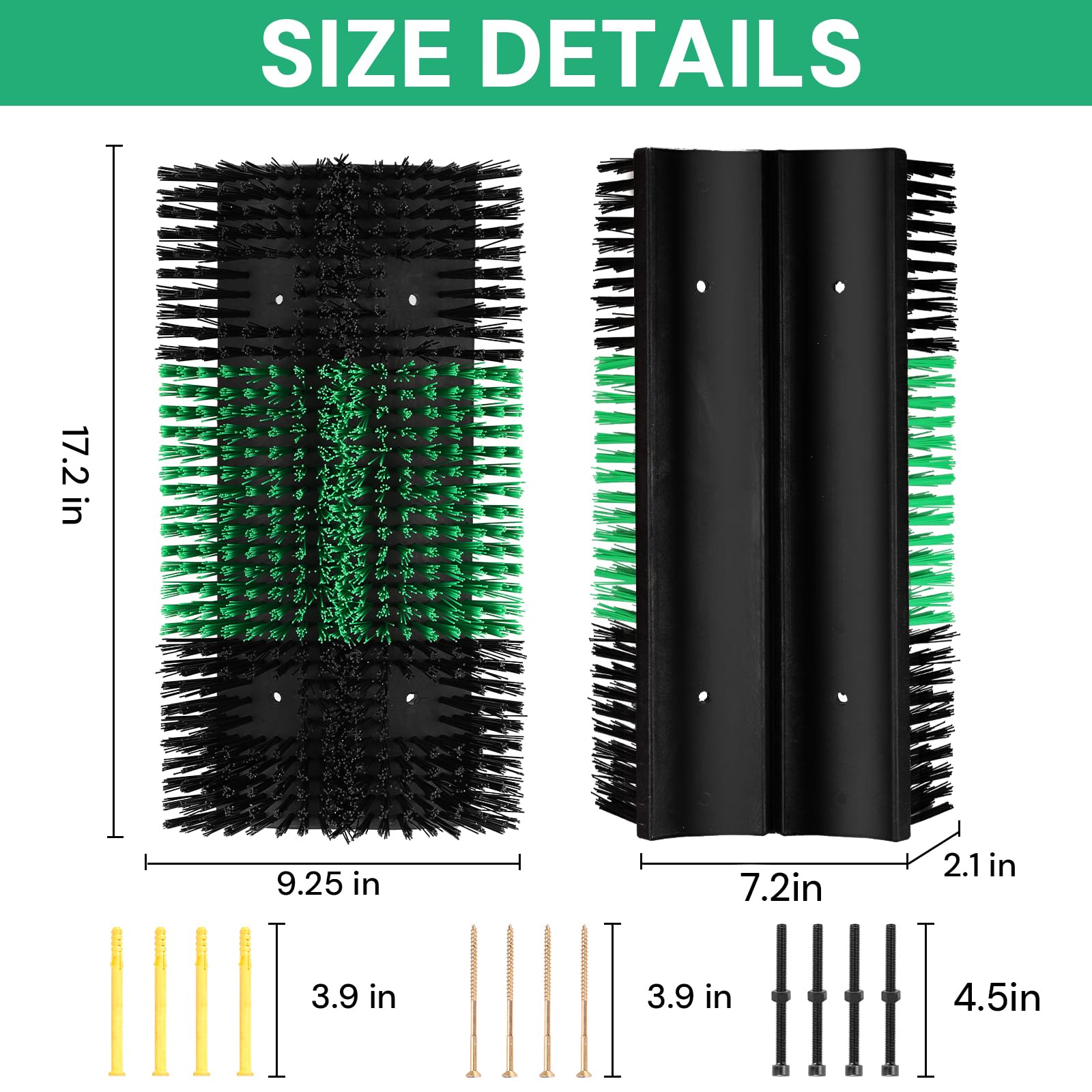 Zhuo LeLe XL brush bendable backplate mounted on post for stable use