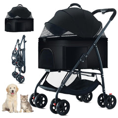 ZHUOKECE 3-in-1 pet stroller frame for sturdy daily use