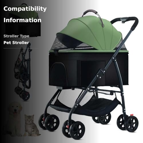 ZHUOKECE 3-in-1 pet stroller wheel detail emphasizes smooth 360-degree maneuverability.