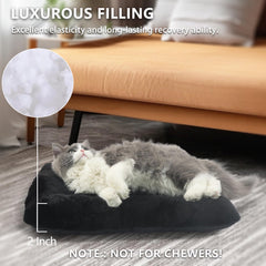 Zihapgpzp compact pet bed with anti-slip bottom stays put in crates.