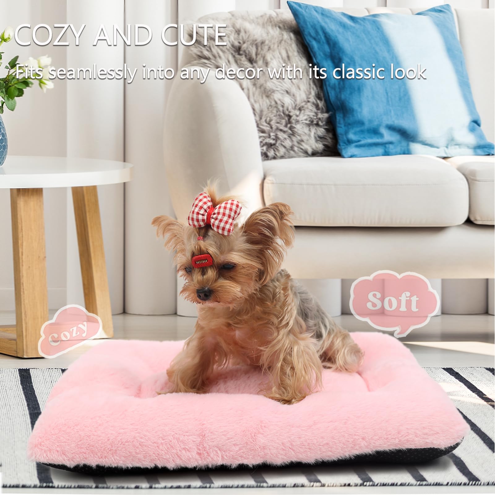 Zihapgpzp plush faux fur bed showing soft warmth