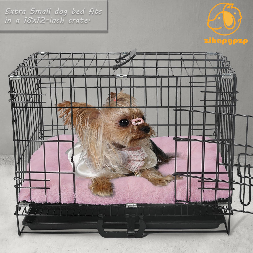 Zihapgpzp small dog crate with bed inside for crate comfort