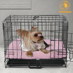 Zihapgpzp small dog crate with bed inside for crate comfort