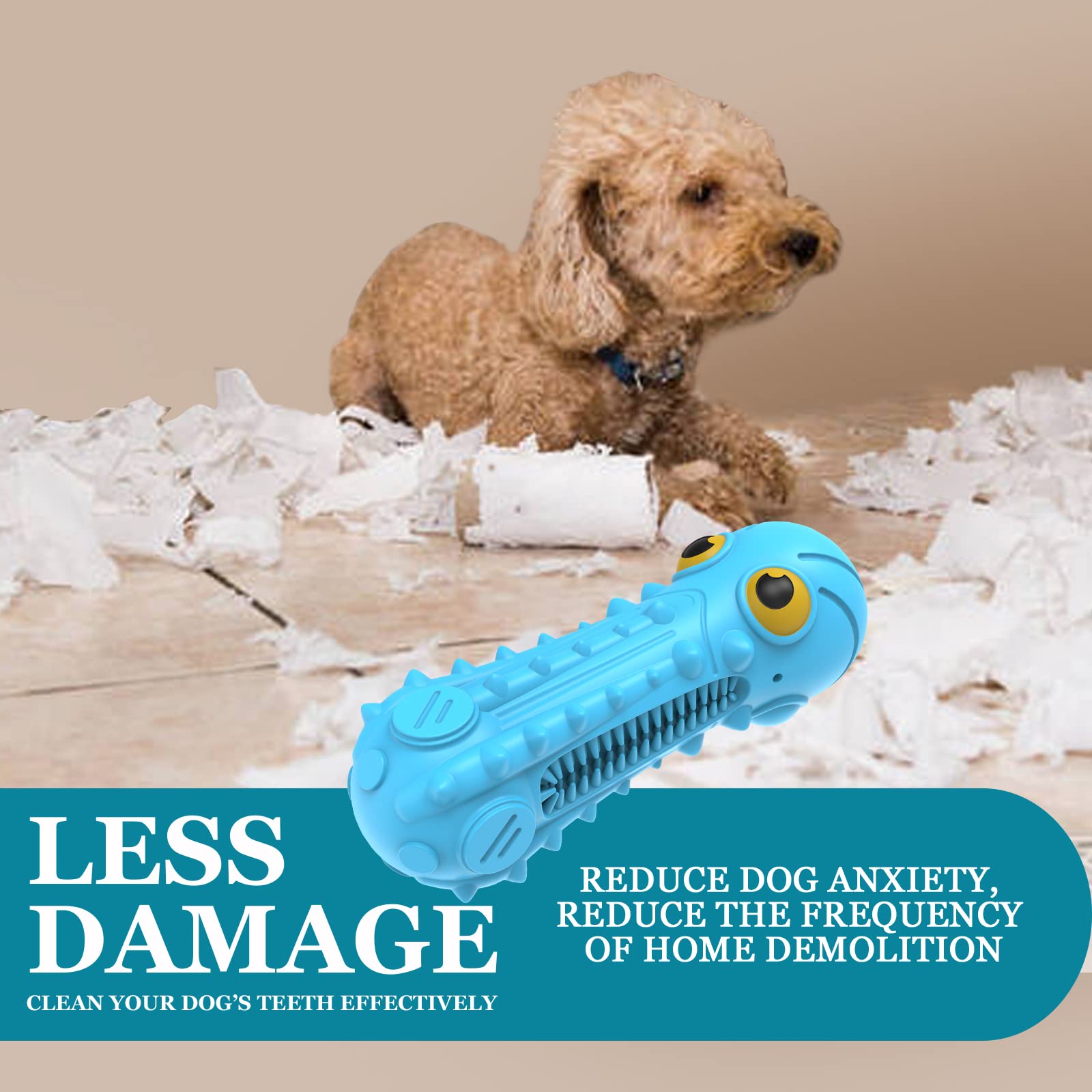 ZIKATON dog toy with milk fragrance stimulates chewing without additives