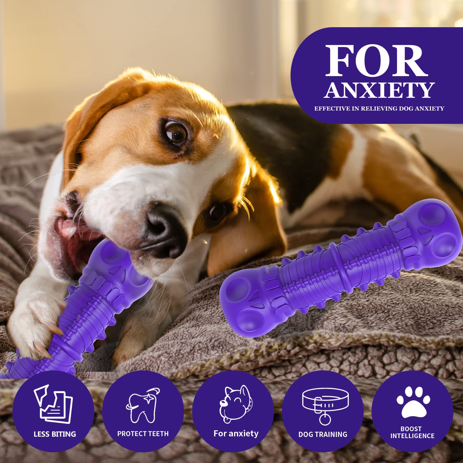 ZIKATON durable chew toy closeup thick rubber for strong chewers