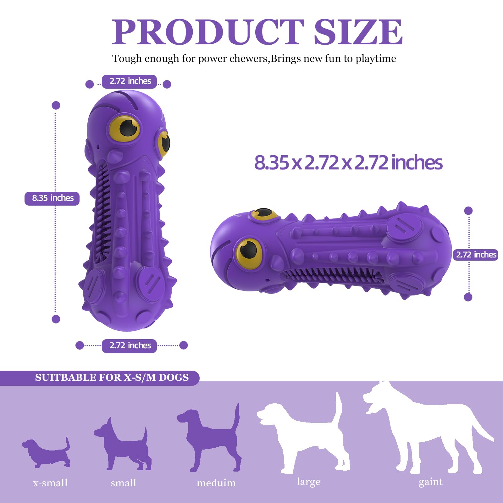 Juguete ZIKATON para perros medianos y grandes, duradero.