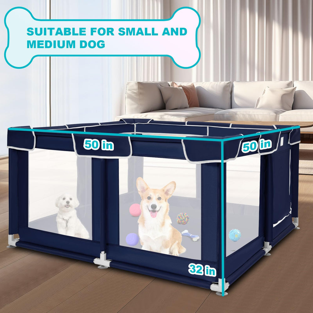 Zikopomi dog playpen 32 inch height for tall containment