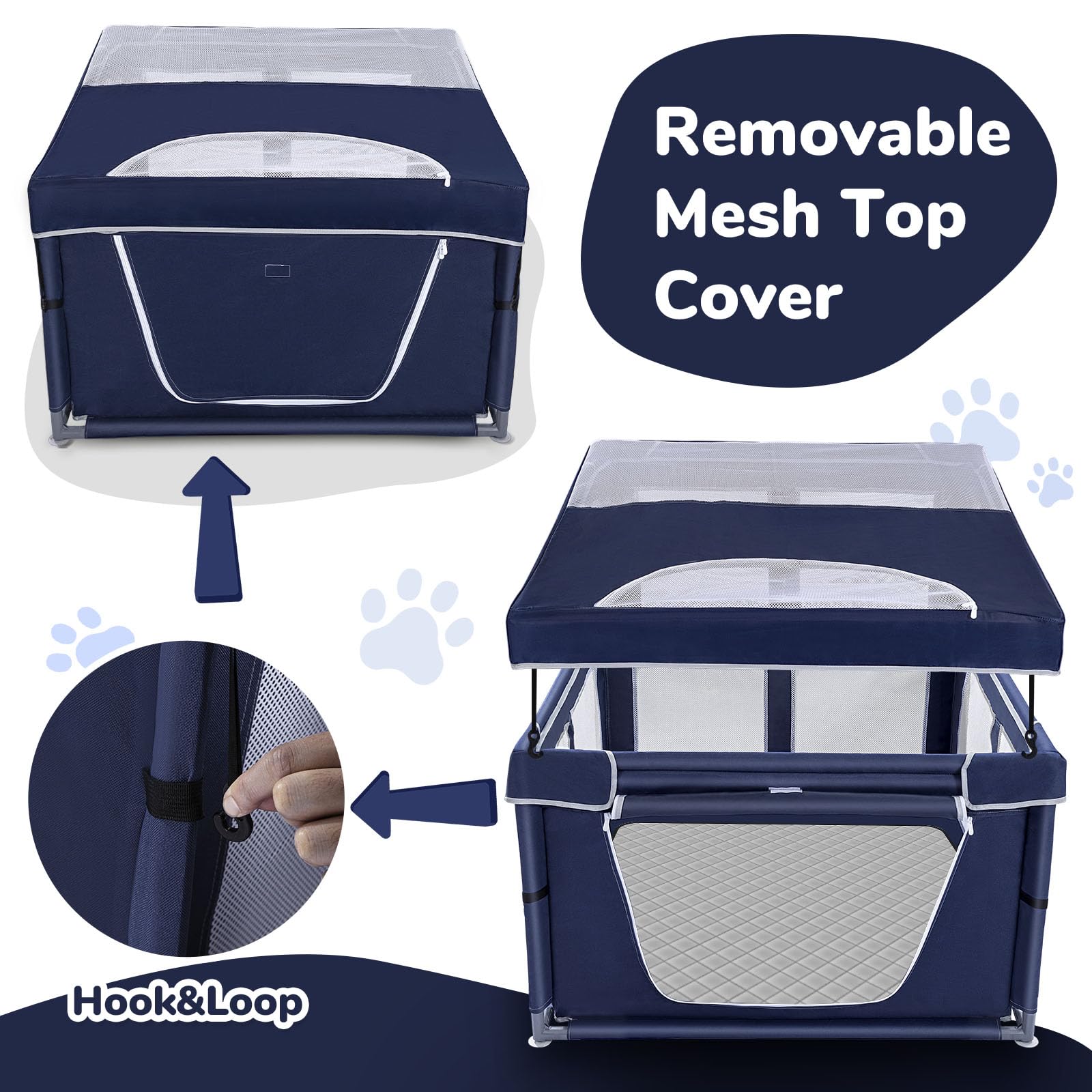 Zikopomi dog playpen assembly shows easy setup for quick use