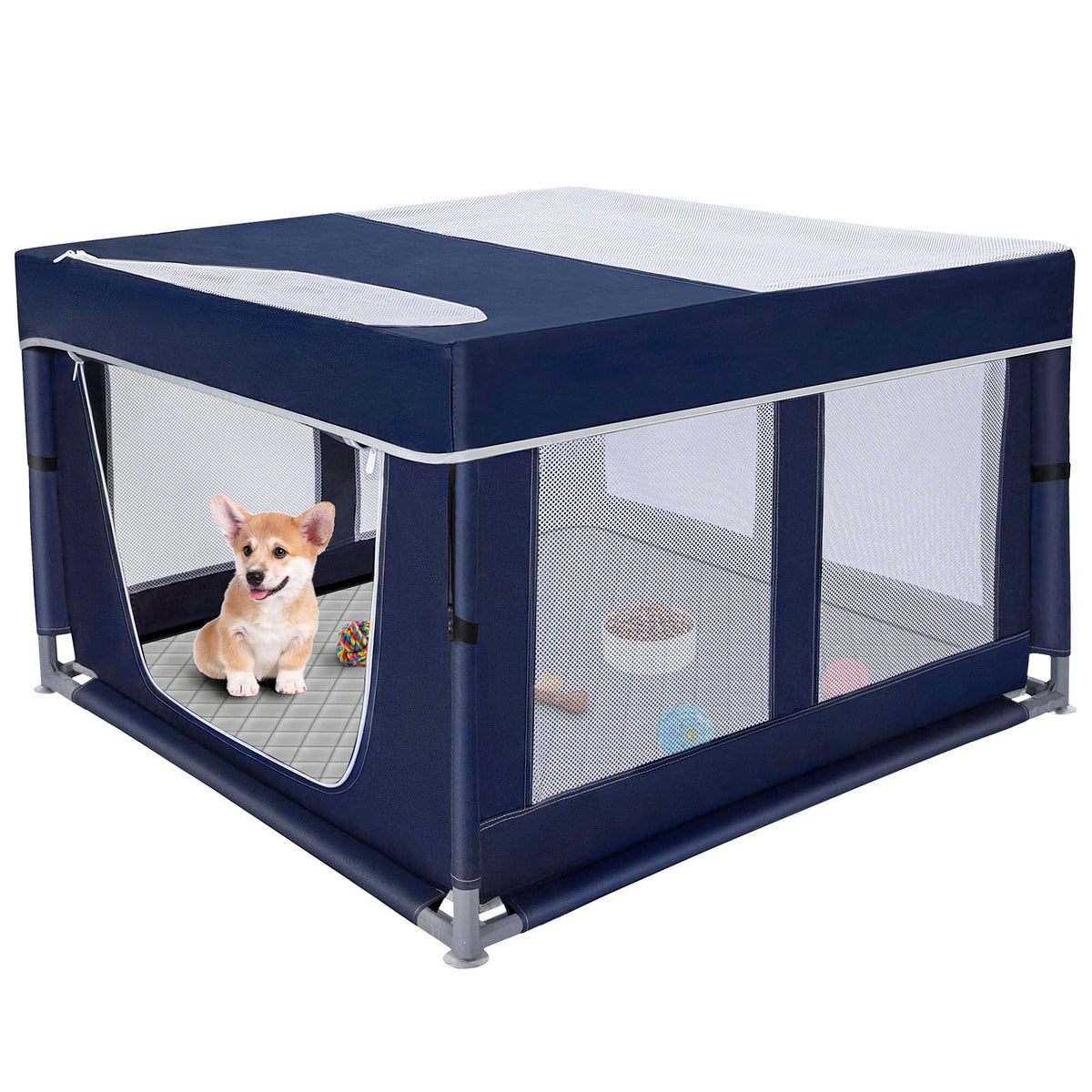 Zikopomi dog playpen pee pad demonstrates absorbent surface for clean indoor space