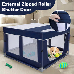 Zikopomi dog playpen sturdy frame highlights durable stainless steel construction