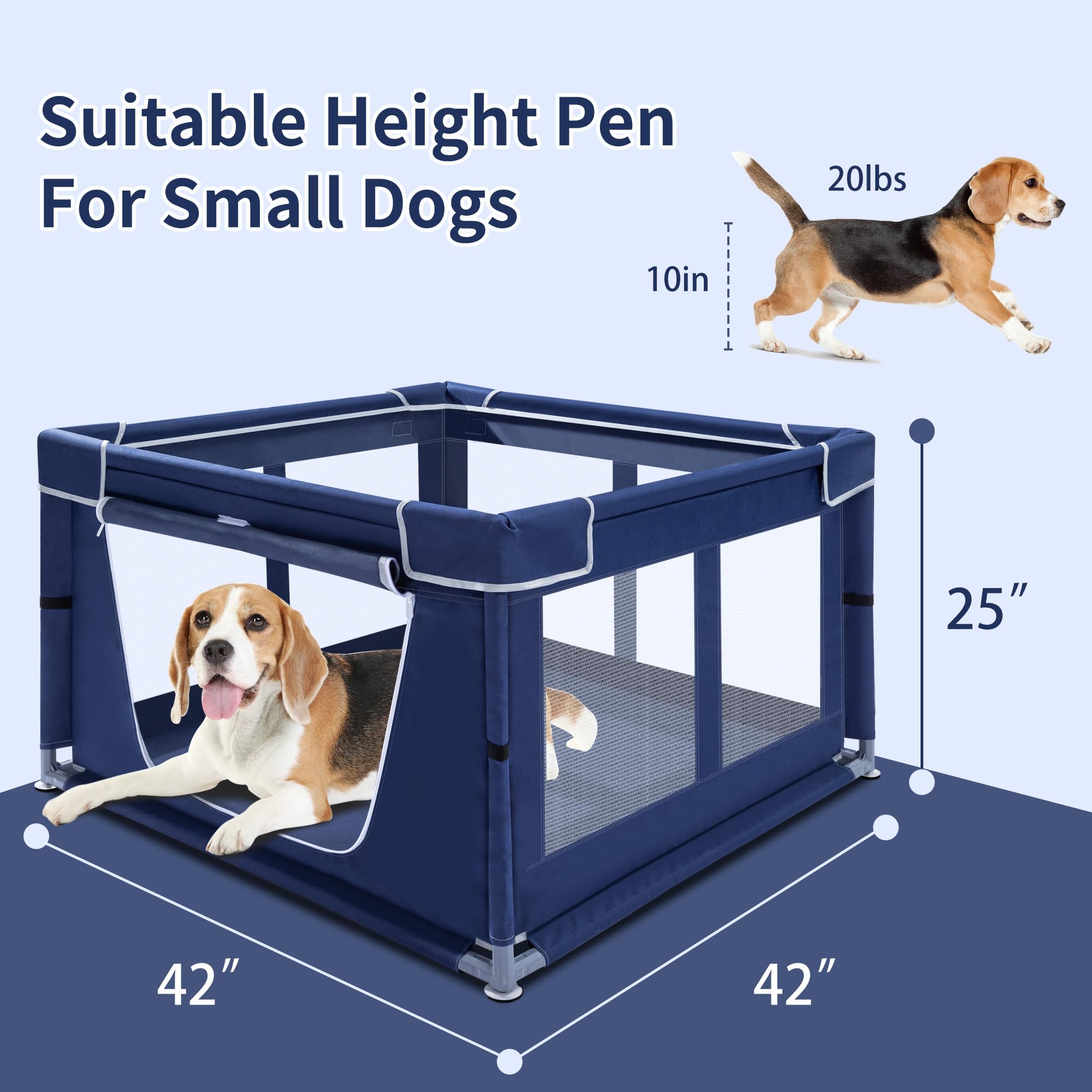 Zikopomi puppy playpen provides a separation area for mom and babies or medical needs.