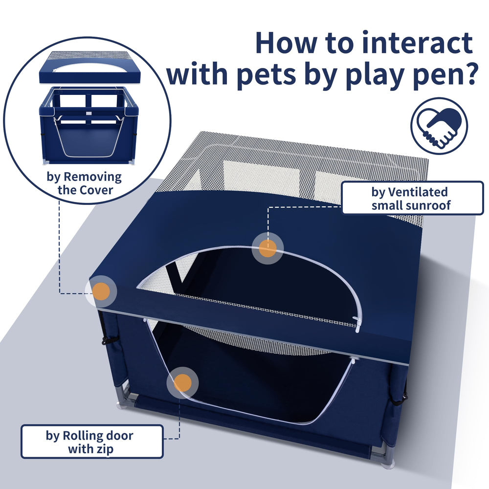 Zikopomi see-through topper design keeps pets visible during naps