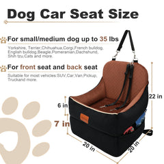 Zilemoon Car Dog Booster Seat side storage pockets keep snacks and toys within reach.