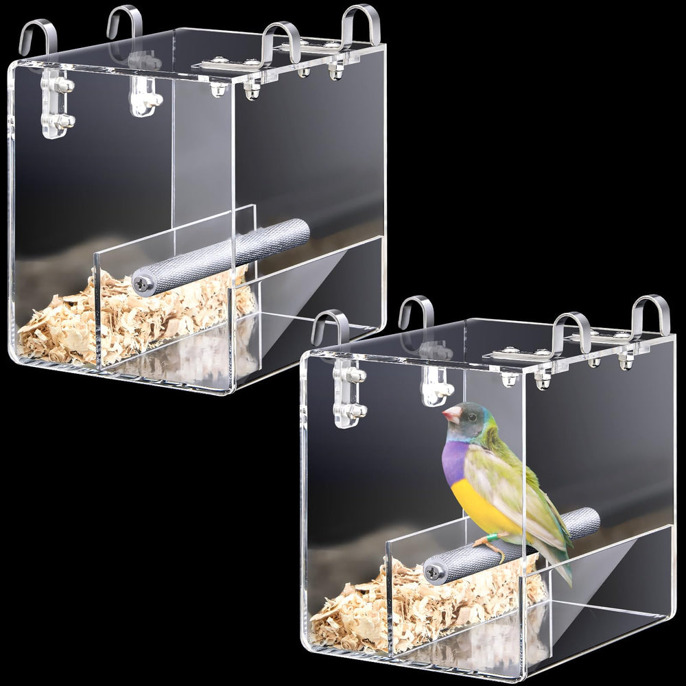 Ziliny automatic bird feeder shows visiting birds clearly for close-up observation.
