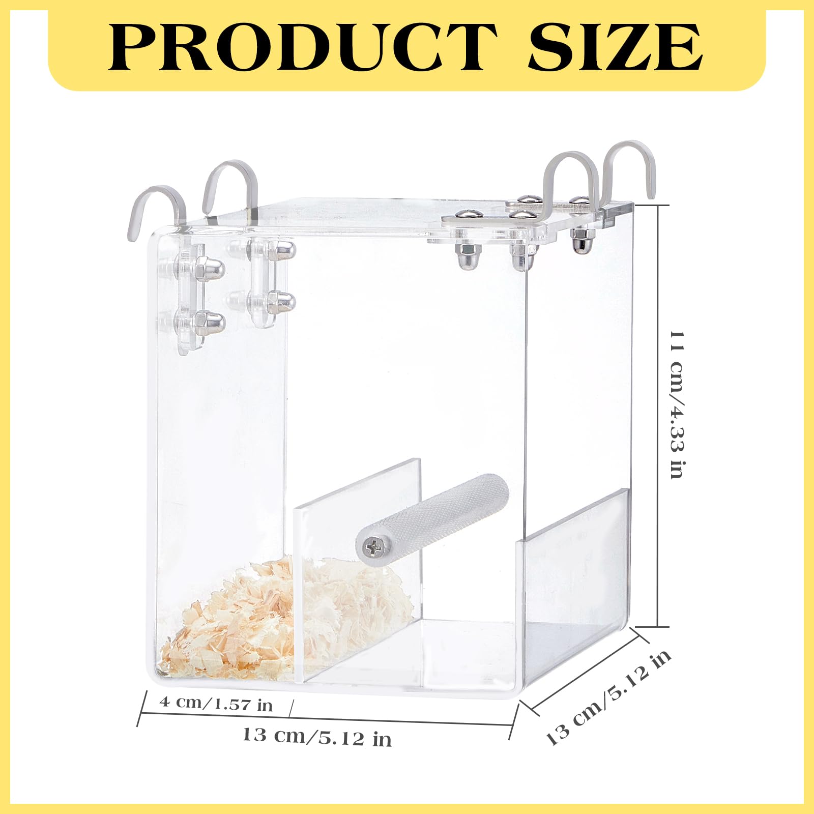 Ziliny two-pack bird feeders ideal size for multiple birds and easy viewing.
