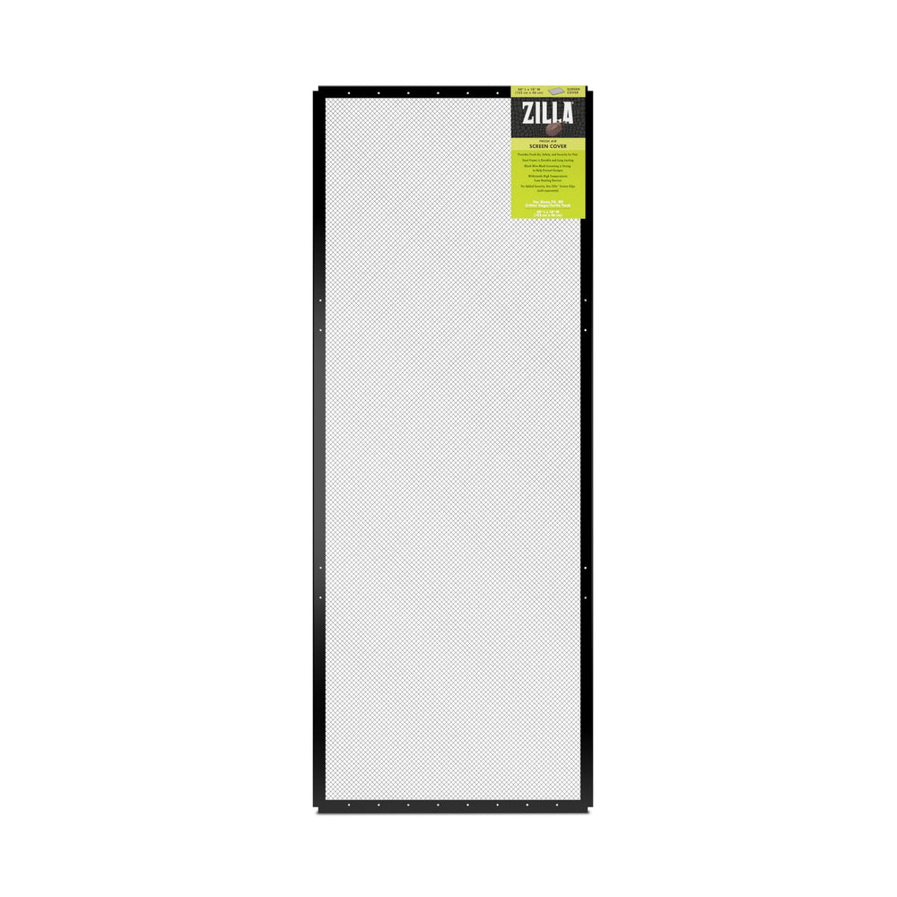 Zilla 11435 fresh air screen cover frame closeup shows a durable steel frame for terrarium airflow
