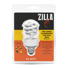 Zilla Desert 20W bulb in bearded dragon enclosure highlights natural colors.