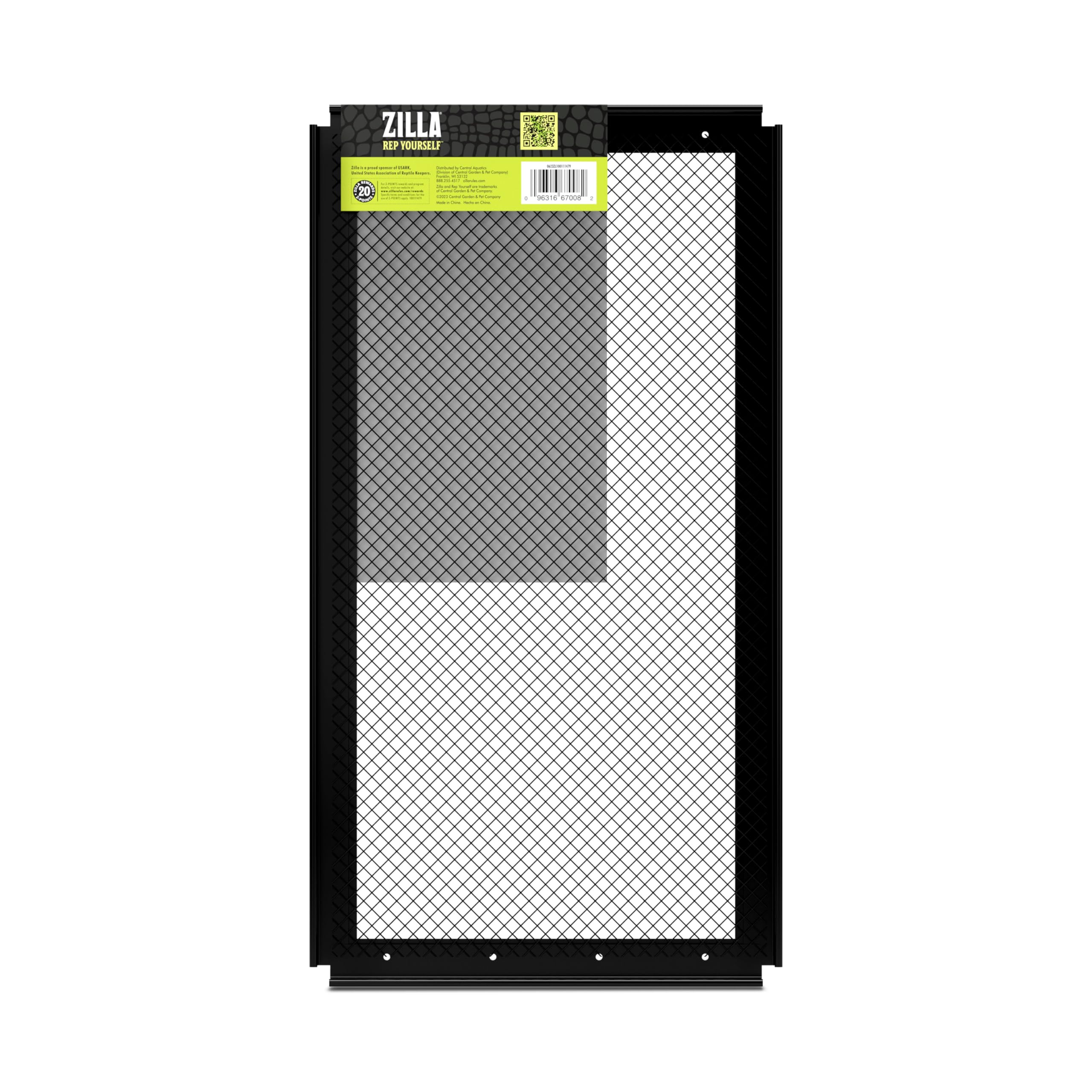 Zilla Fresh Air Screen Cover available sizes illustration for terrariums