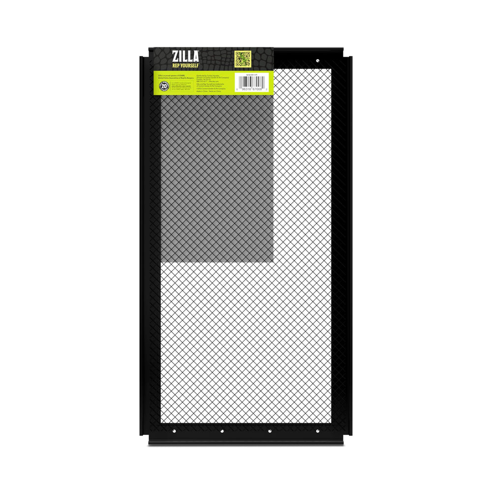 Zilla Fresh Air Screen Cover available sizes illustration for terrariums