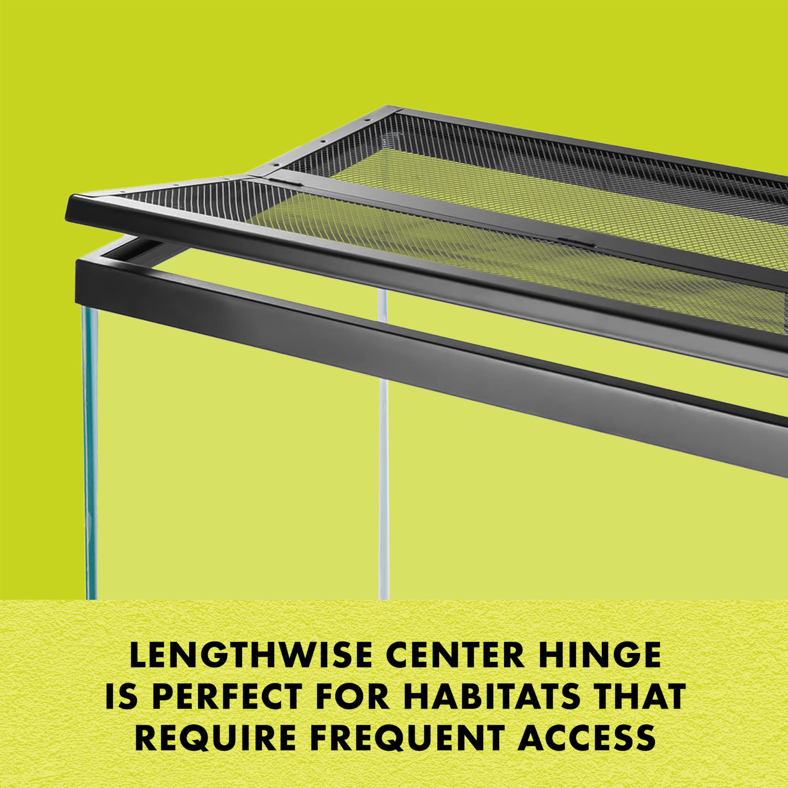 Zilla Fresh Air Screen Cover center hinge side view highlights effortless entry without removing fixtures.