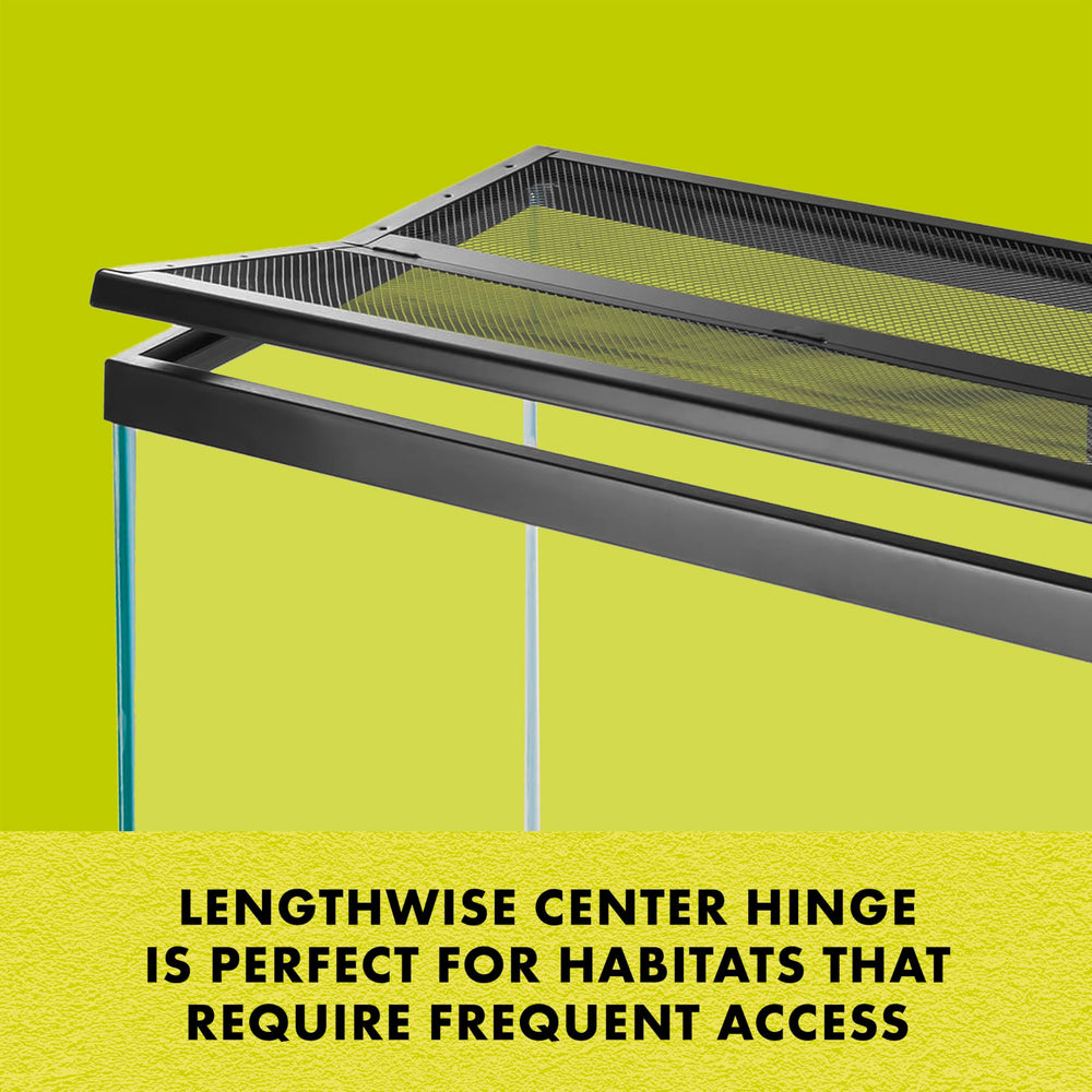 Zilla Fresh Air Screen Cover center hinge side view highlights effortless entry without removing fixtures.