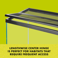 Zilla Fresh Air Screen Cover center hinge side view highlights effortless entry without removing fixtures.