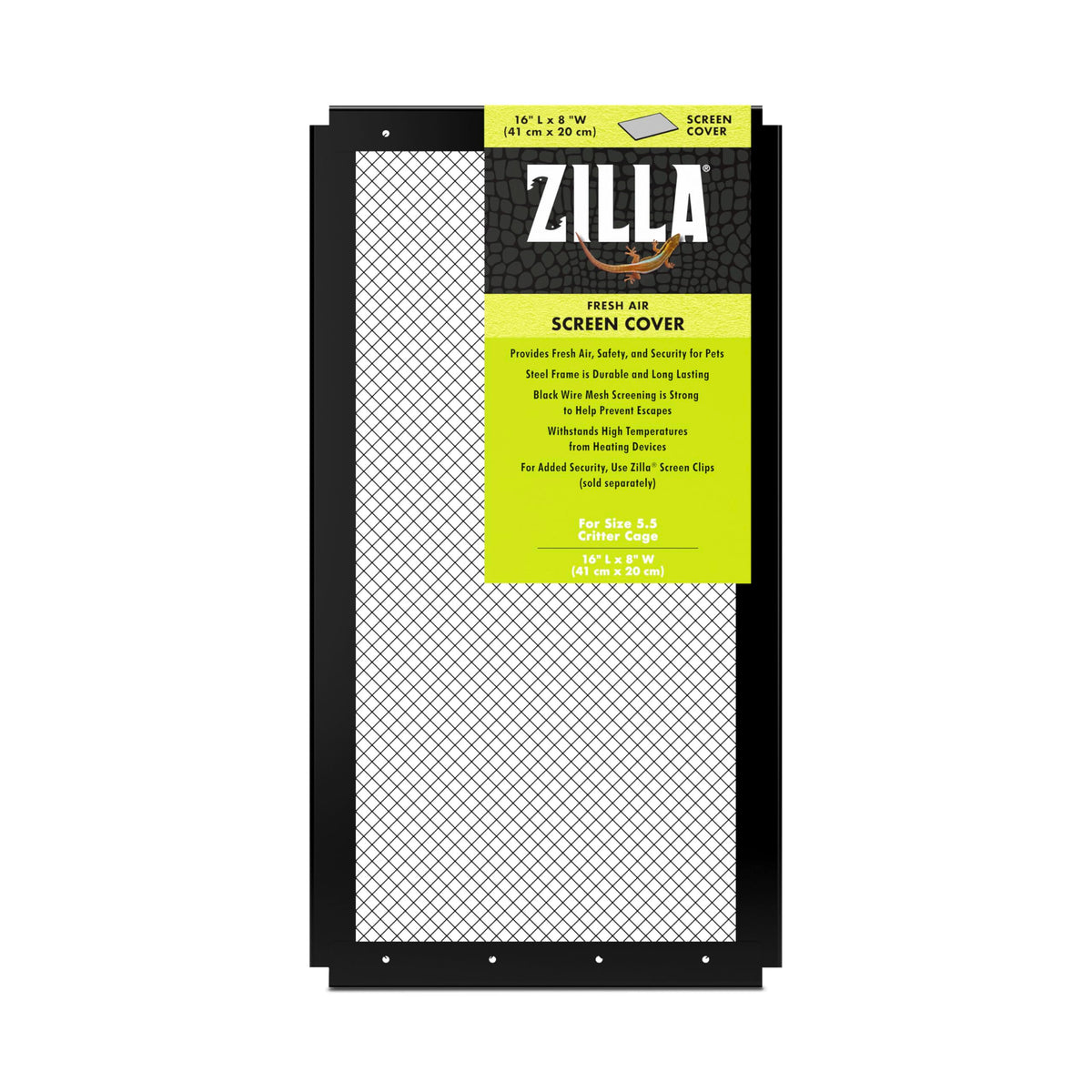Zilla Fresh Air Screen Cover front view shows secure mesh and airflow