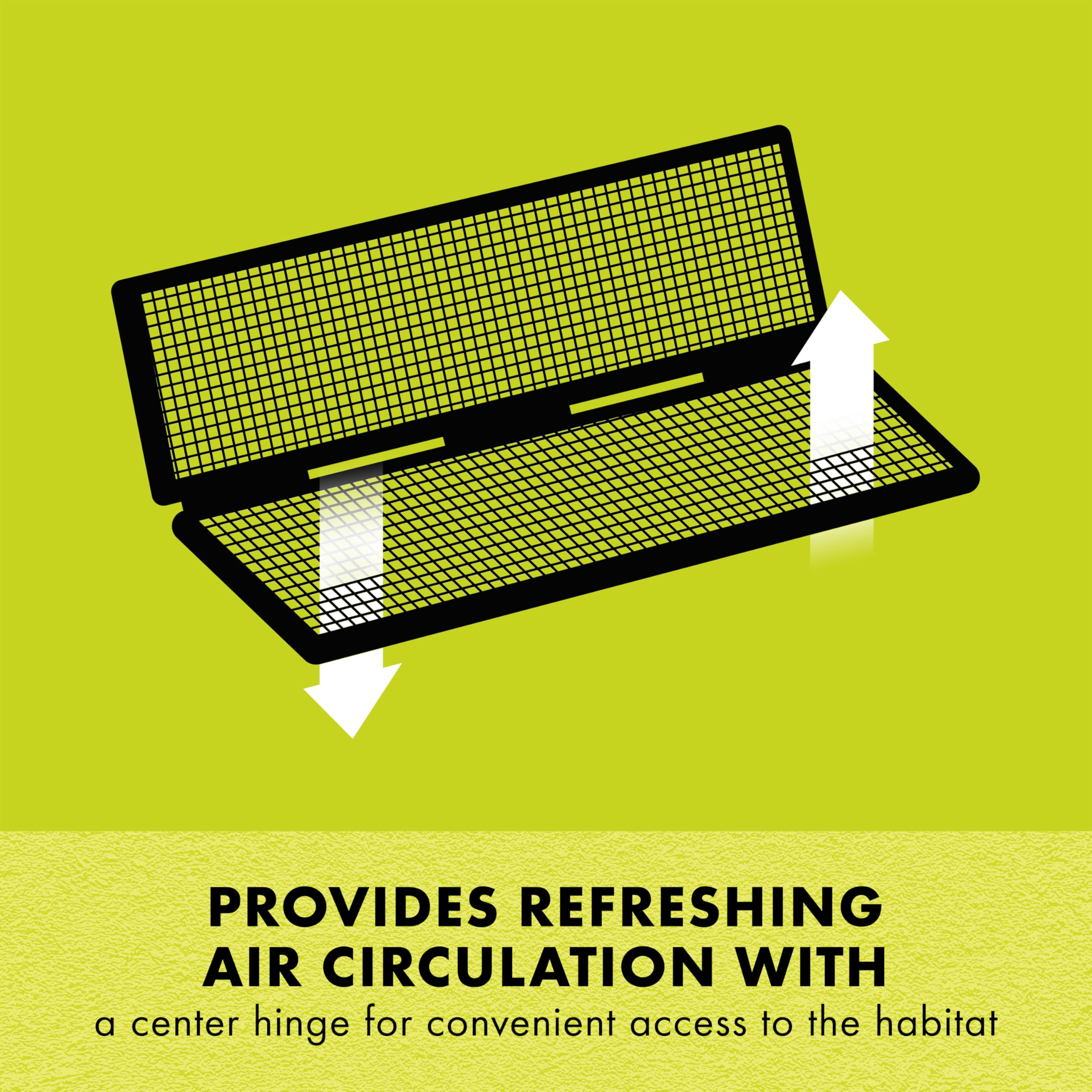 Zilla Fresh Air Screen Cover metal frame detail demonstrates durable long-lasting construction.