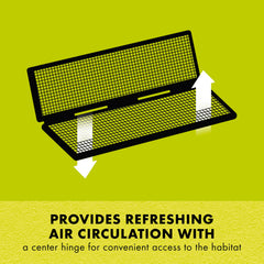 Zilla Fresh Air Screen Cover metal frame detail demonstrates durable long-lasting construction.