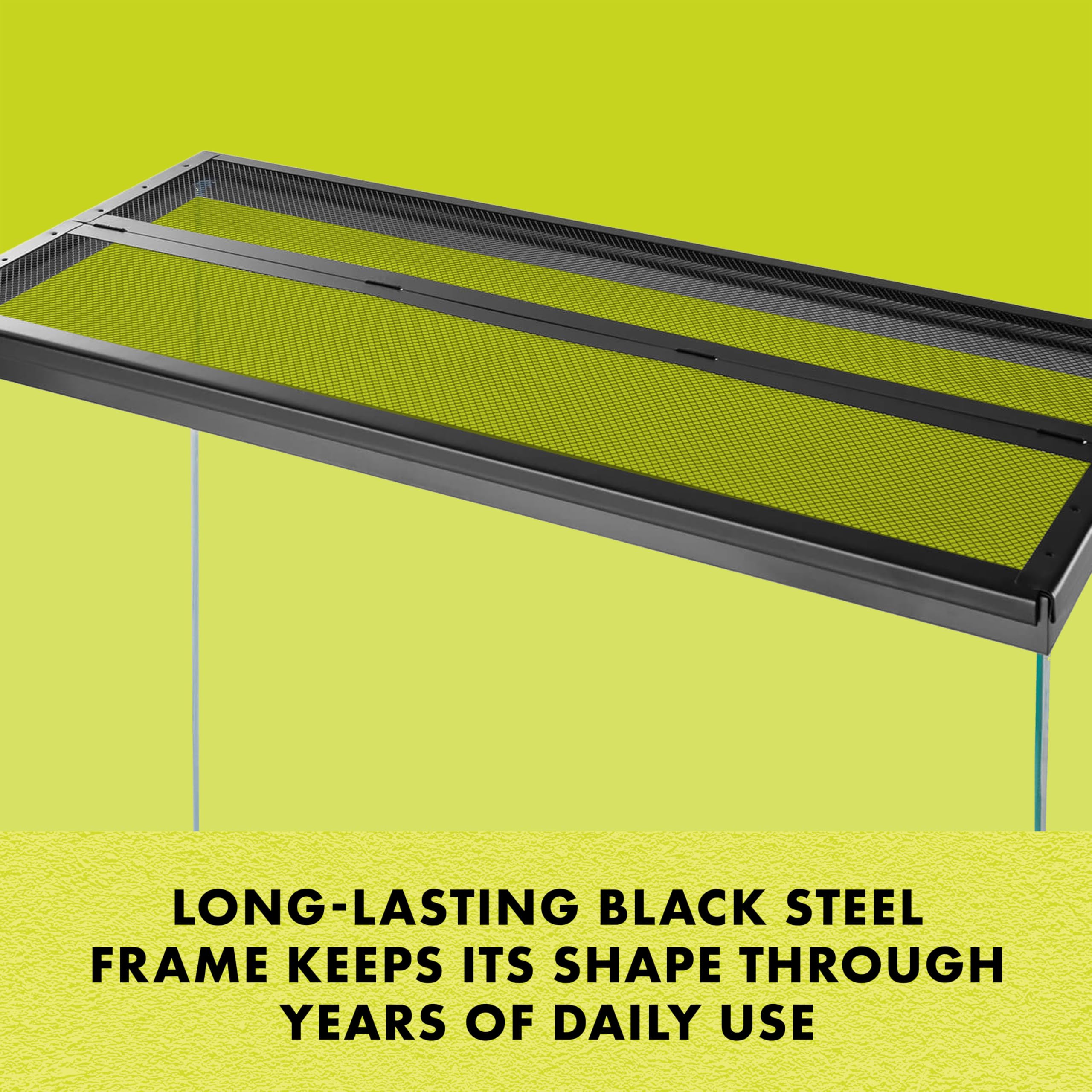 Zilla Fresh Air Screen Cover size range image shows fit for most terrariums.