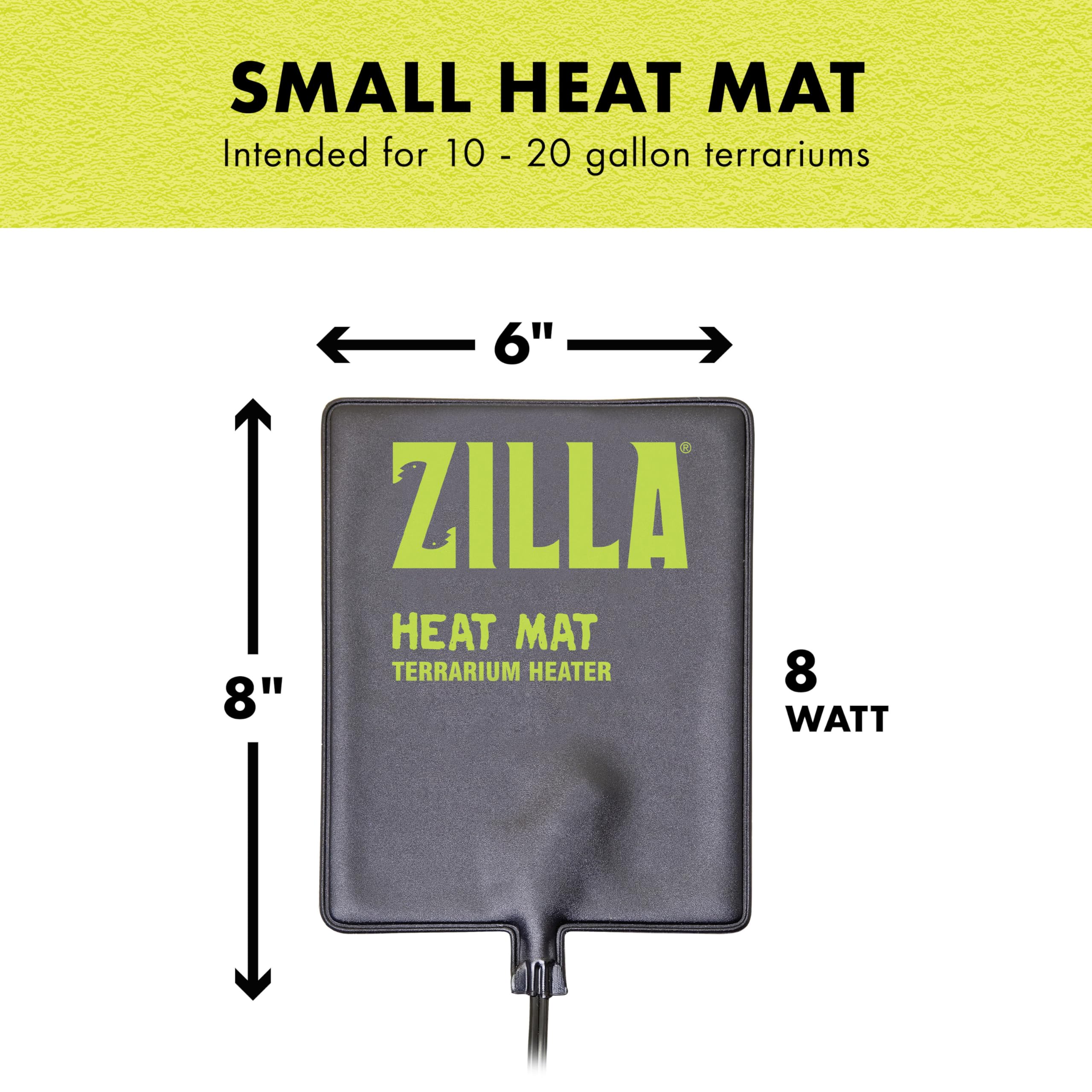 Zilla Heat Mat warm terrarium floor evenly for reptile habitats