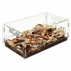 Zilla Micro Habitat locking latch closeup for secure containment during handling
