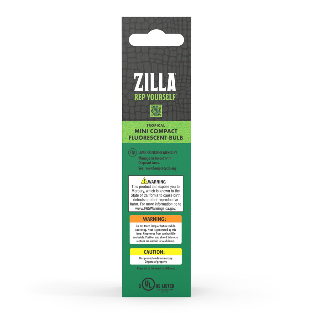 Zilla Mini bulbs packaging and installation guide supports easy setup.