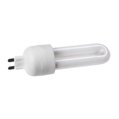 Zilla Mini UVB bulbs emitting 12-inch UVB light suitable for tropical enclosures.