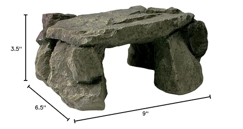 Zilla shale rock den easy-cleaning, quick soap-and-water cleanup in terrarium setups