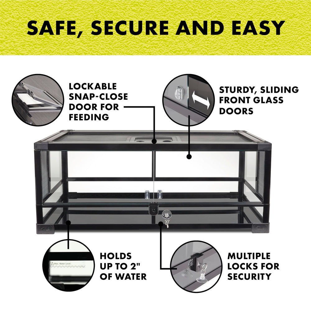 Zilla QuickBuild feeding port access enables easy, controlled feeding without disturbance.