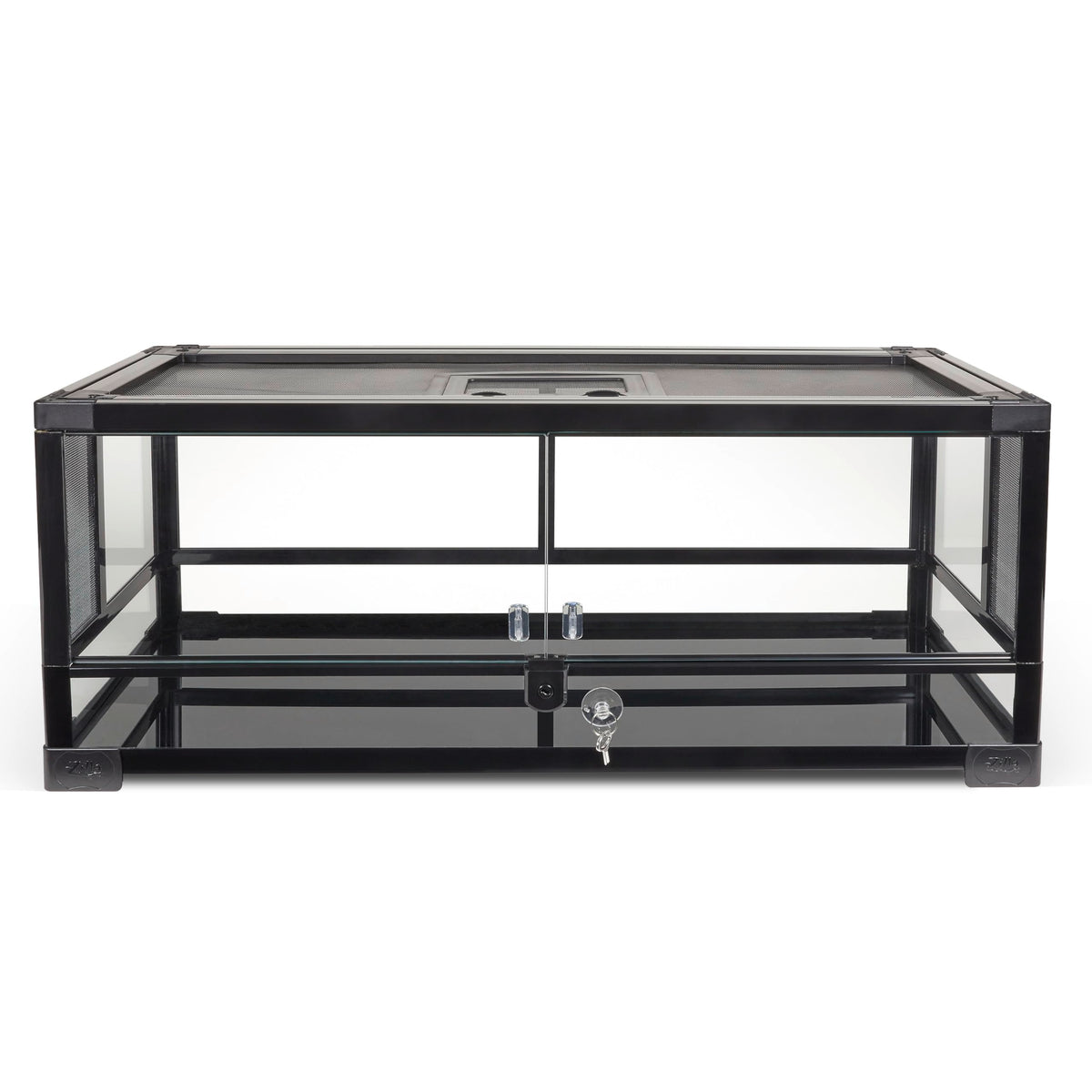 Zilla QuickBuild terrarium front door view demonstrates easy access for feeding and observation.
