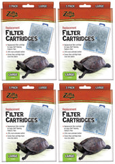 Zilla replacement filter cartridges, large size, improve water clarity and reduce odors in turtle kits.