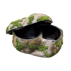 Zilla Rock Lair humidity-den highlights moist den for shedding comfort