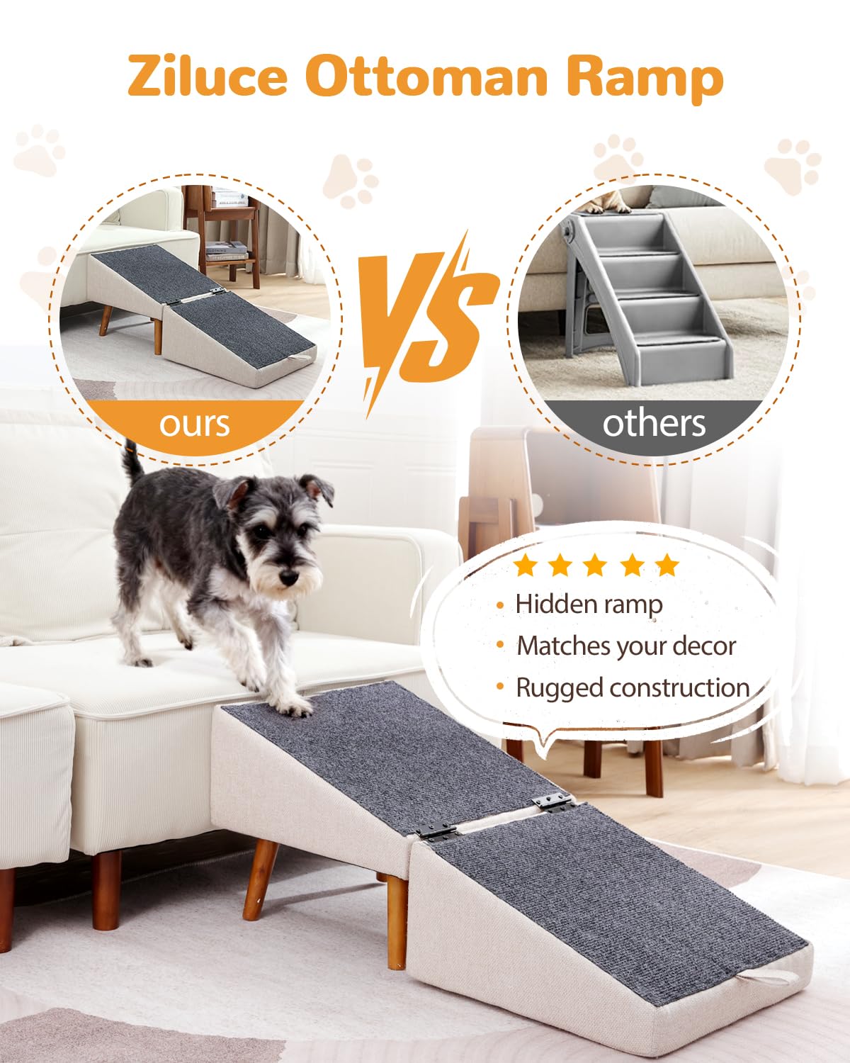 Ziluce dog ramp assembly is easy and quick to set up.