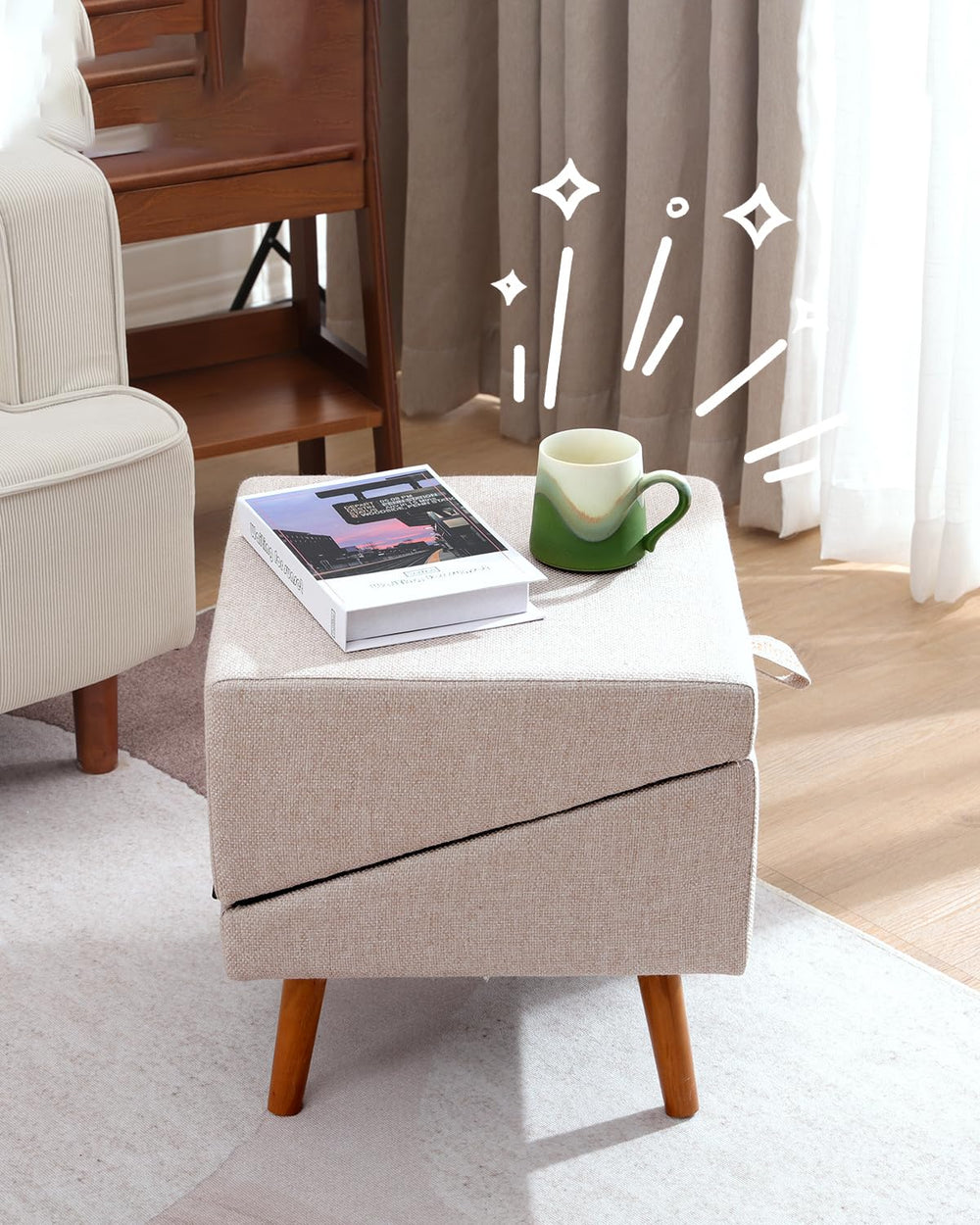 Ziluce solid wood design offers sturdy support and timeless style.