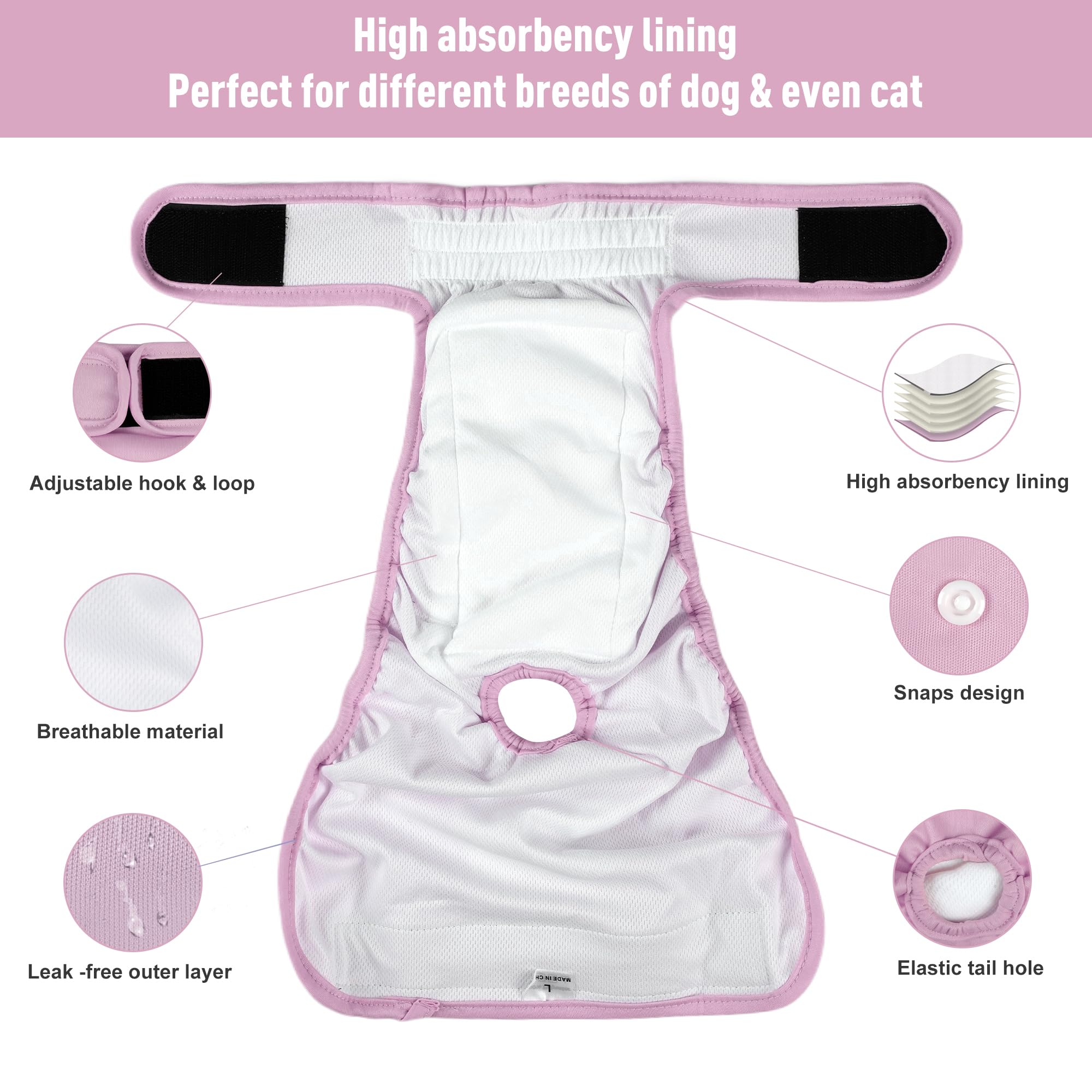 ZINGTERRA machine-washable reusable diapers offer cost-effective pet care.