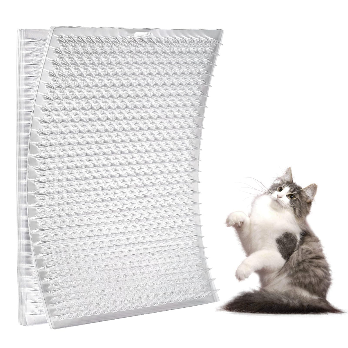 Zipcase alfombra espigas para gatos, 8 piezas, disuade en exteriores e interiores.