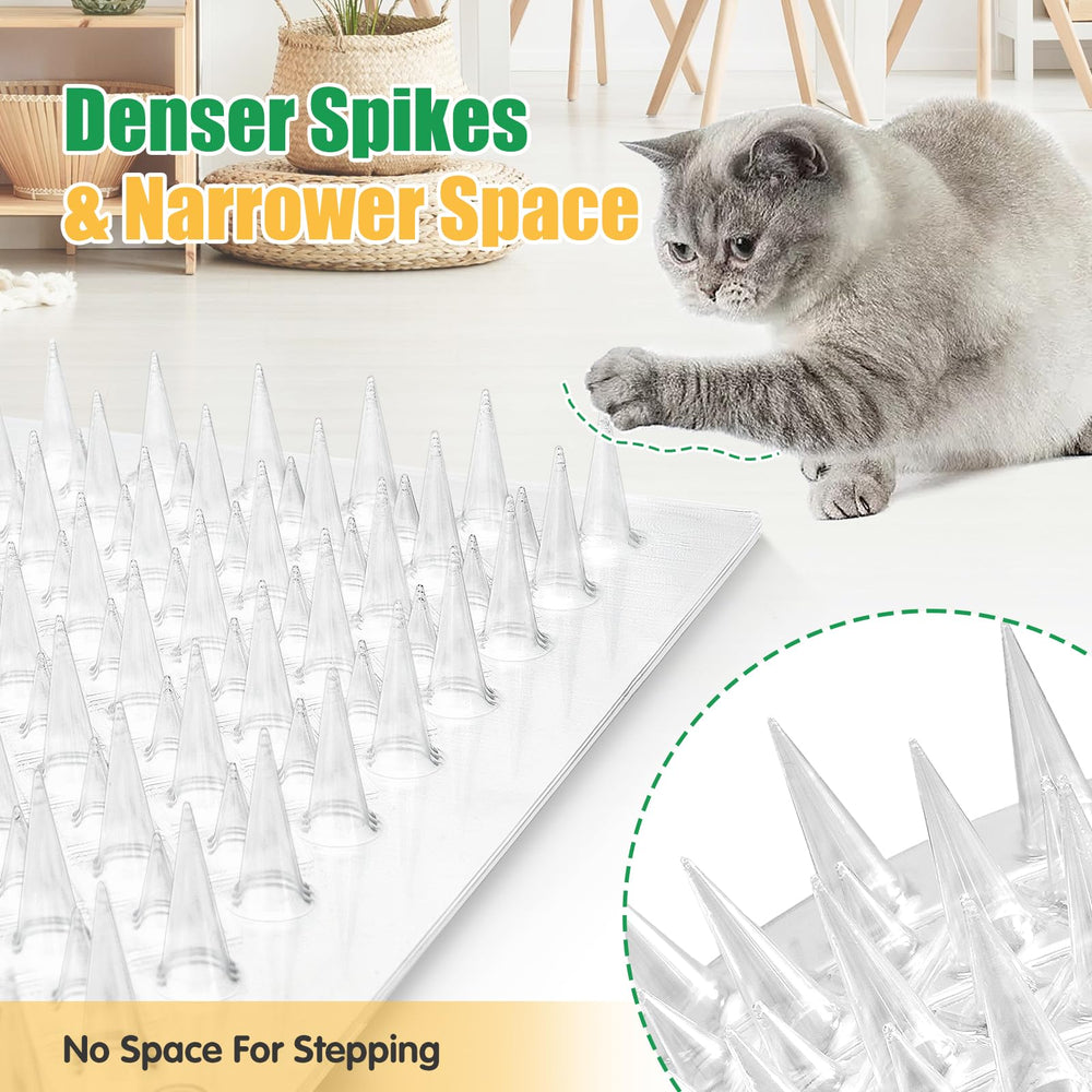 Zipcase sistema anti gatos con picos densos, ideal para jardines y balcones.