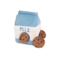 ZippyPaws Burrow milk and cookies open burrow invites nose work and puzzle solving during playtime