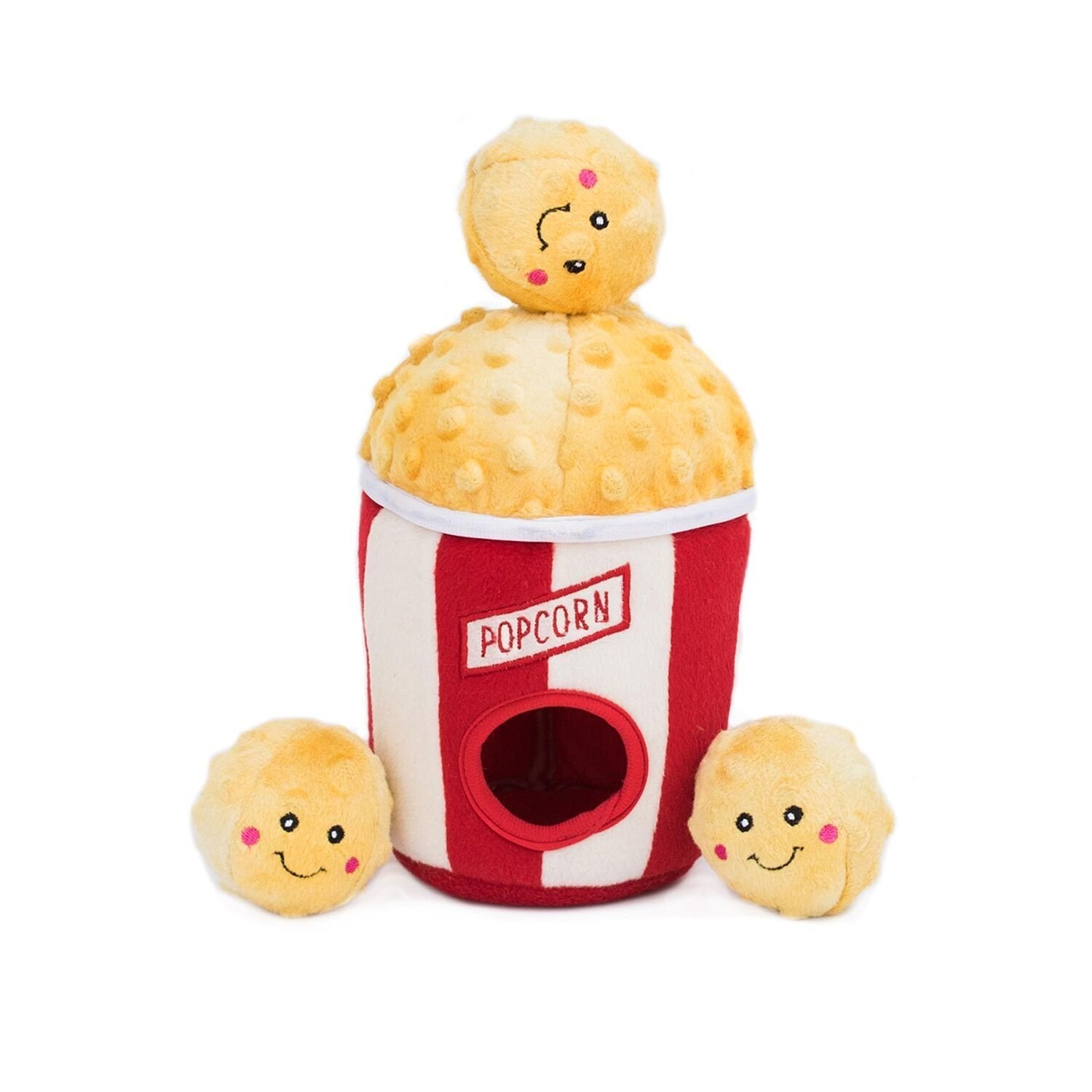 ZippyPaws Burrow Miniz popcorn balls squeaky enrichment for curious dogs