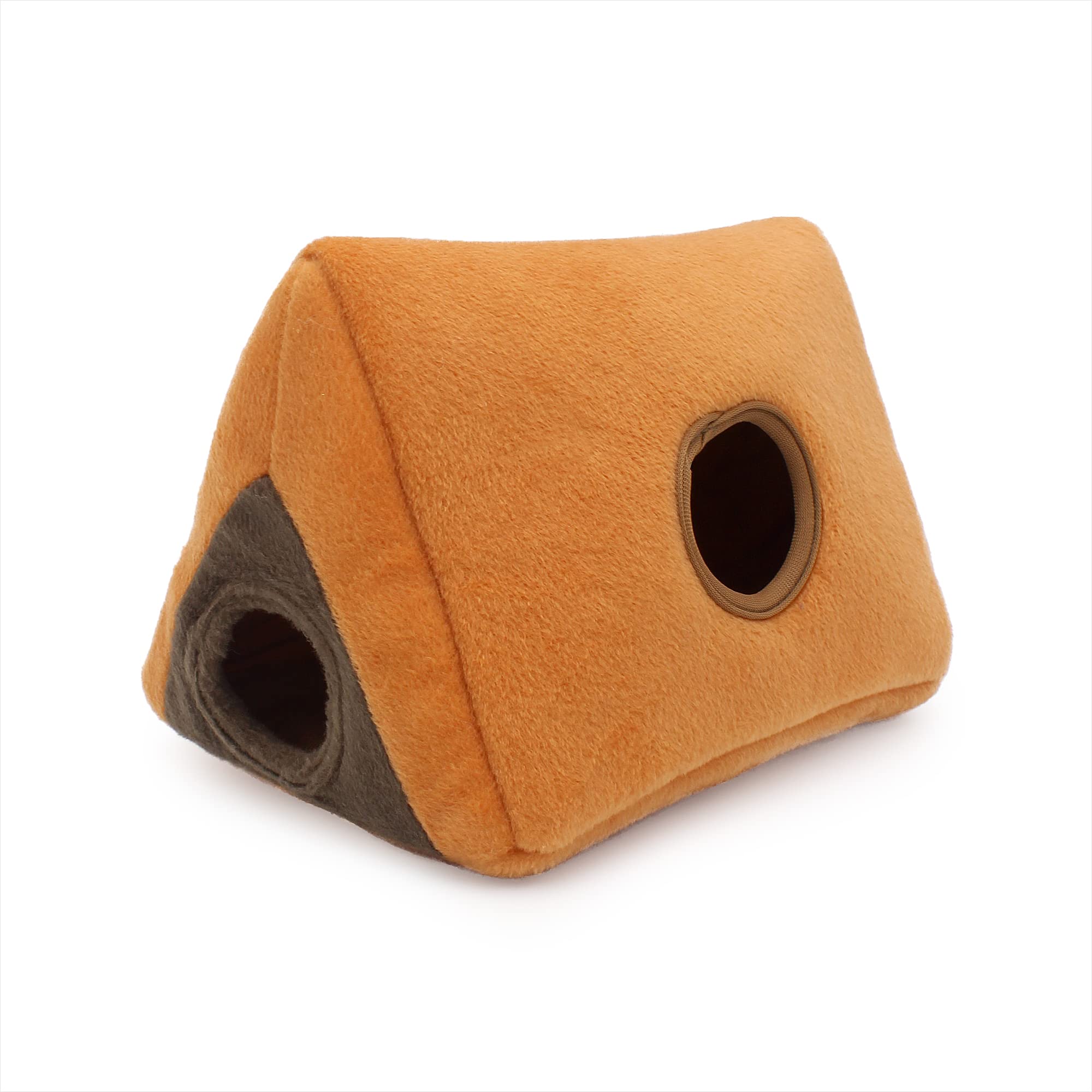 ZippyPaws Burrow Wilderness camping tent hide-and-seek scene boosts daily enrichment.